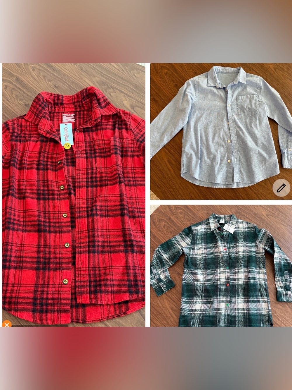 Lot of 3 boys shirts, size large husky youth